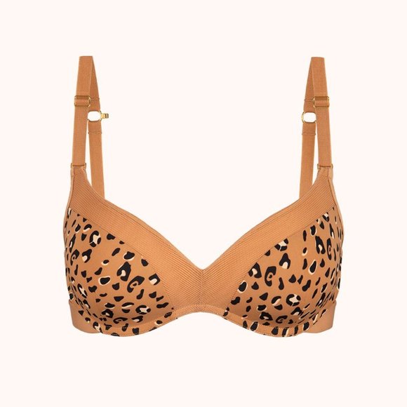 NWOT Lively Latte Leopard No-Wire Push-Up - Picture 9 of 9